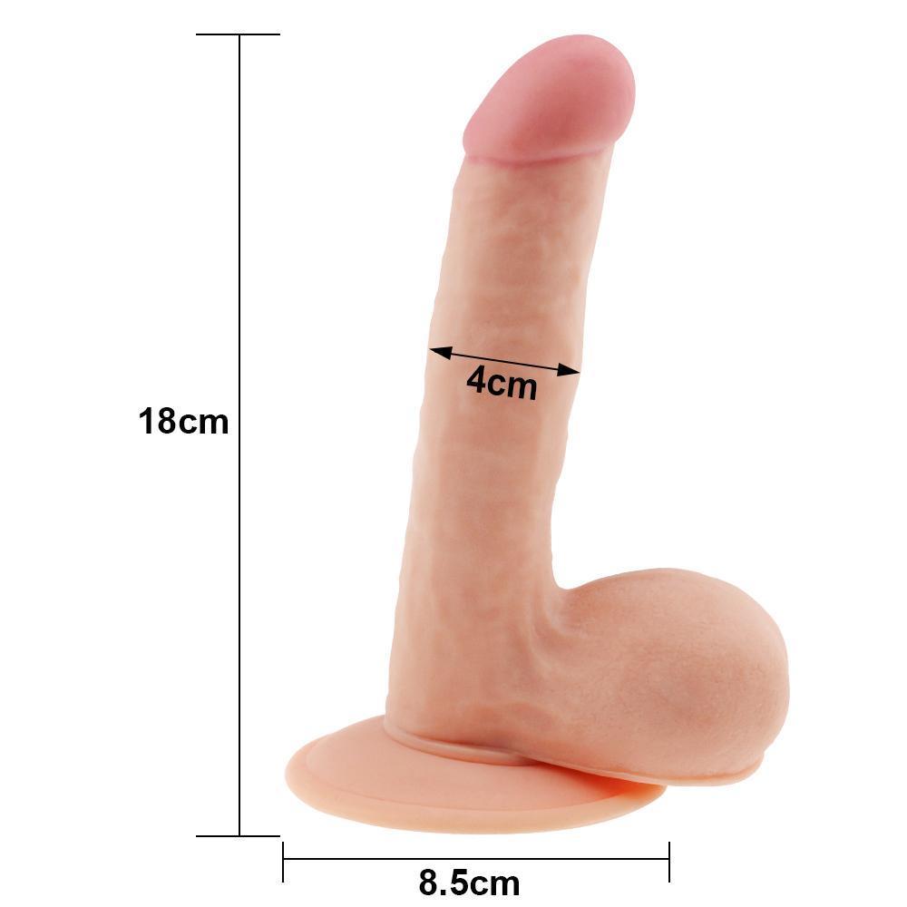 19 CM Geliştirilmiş Doku Ultra Yumuşak Realistik Penis - The Ultra Soft Dude