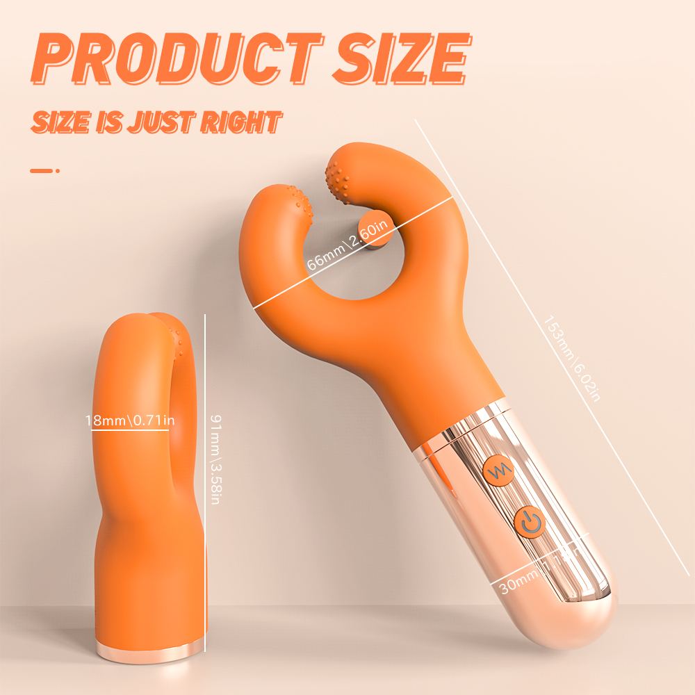 Donuts Şarjlı C Tipi Güçlü Titreşimli Klitoris Uyarıcı ve Meme Ucu Masaj Vibratörü
