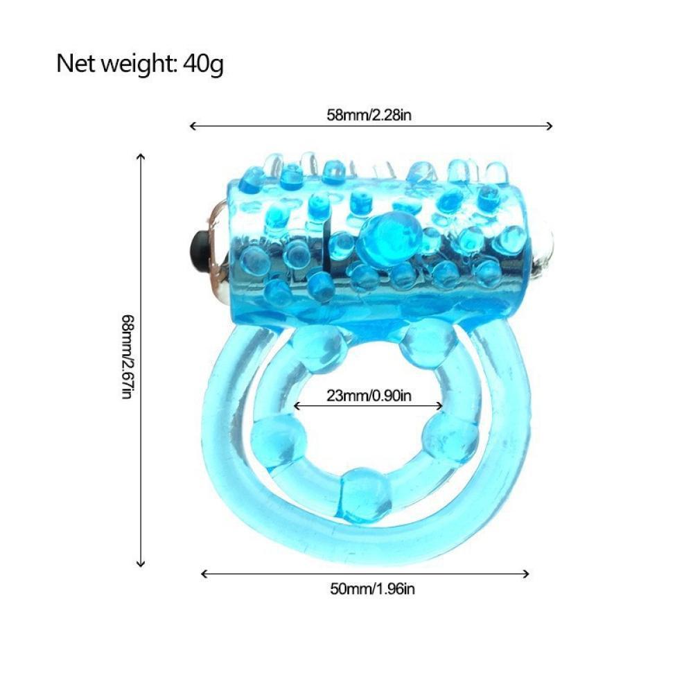 Güçlü Titreşimli Penis Yüzüğü Klitoris G Nokta Uyarıcı Testis ve Penis Halkası