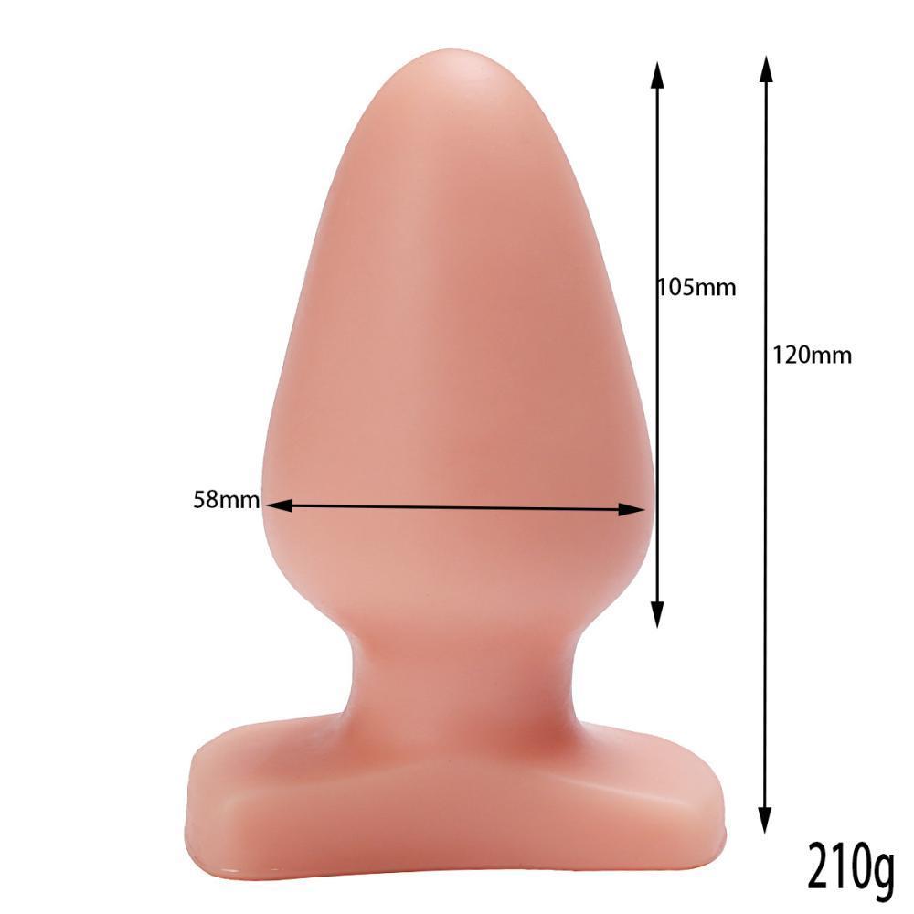 LIFELIKE VIBE Ultra Realistik Dokulu Vantuzlu Anal Butt Plug 12 CM - Ten Rengi