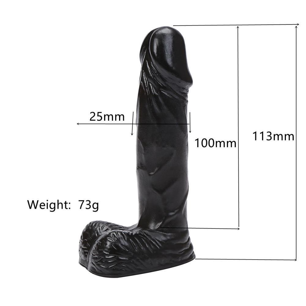 MINI Dildo Gerçekçi Et Dokusunda Realistik Zenci Penis 11 CM