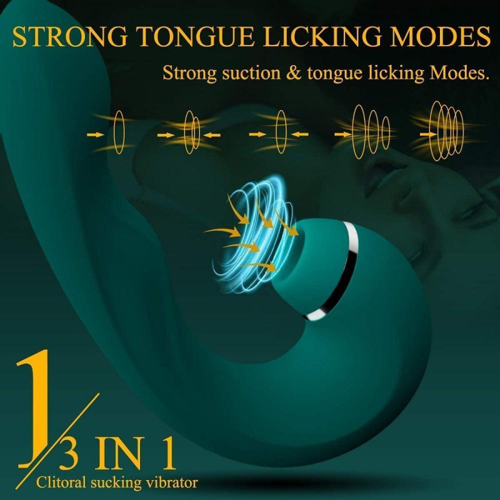 PRIME TOYS Pulse Vajinal Tapping Titreşimli G-Spot Uyarıcı ve Klitoris Emiş Güçlü 3 in 1 Vibratör