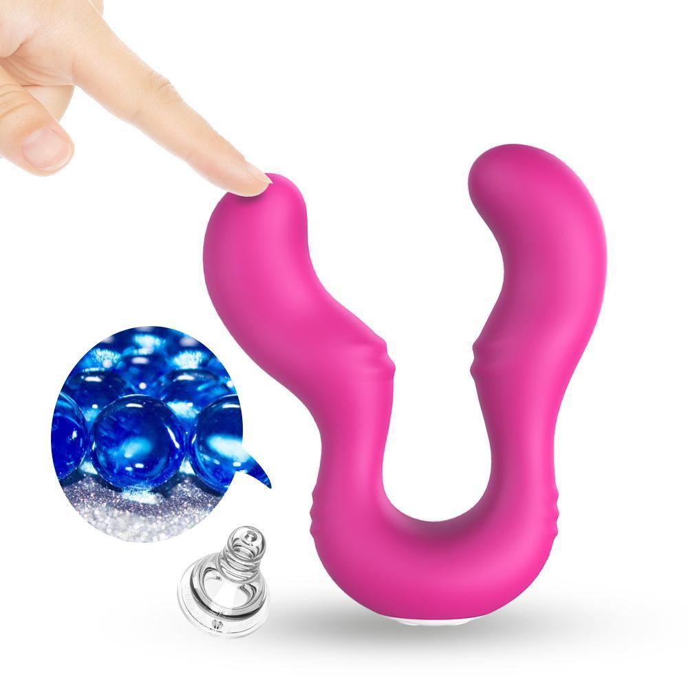 SERAPH Strapless Çift Taraflı G Spot Çatal Vibratör - Pembe