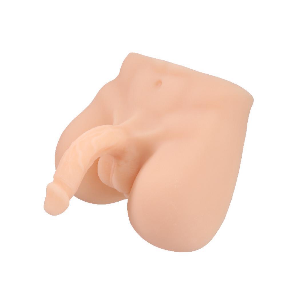 TORSO Barry Büyük Boy 17 CM Ultra Realistik Penisli Anal Girişli Yarım Vücut Erkek Mastürbatör