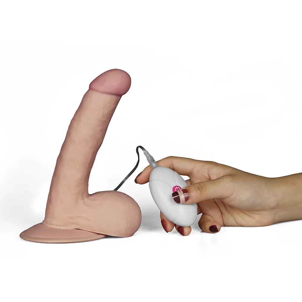 19 CM Geliştirilmiş Doku Ultra Yumuşak Titreşimli Realistik Penis - The Ultra Soft Dude