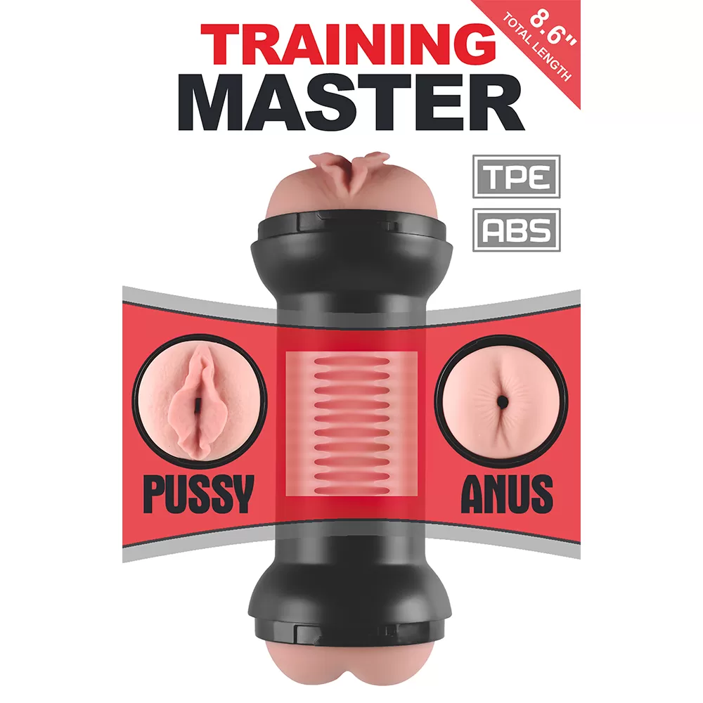 Çift Taraflı Anal Vajinal Mastürbatör - Training Master