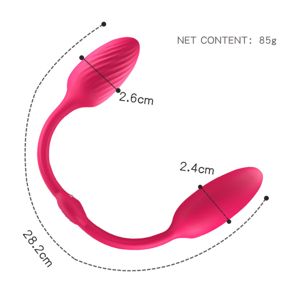 Double Ended Şarjlı Yumuşak Esnek Çift Taraflı G Nokta Klitoris Uyarıcı 2 in 1 Çift Vibratörü