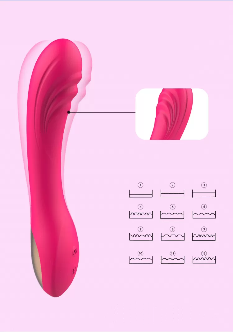 EXTER 12 Titreşim Modlu G-Spot Uyarıcı Dildo Vibratör