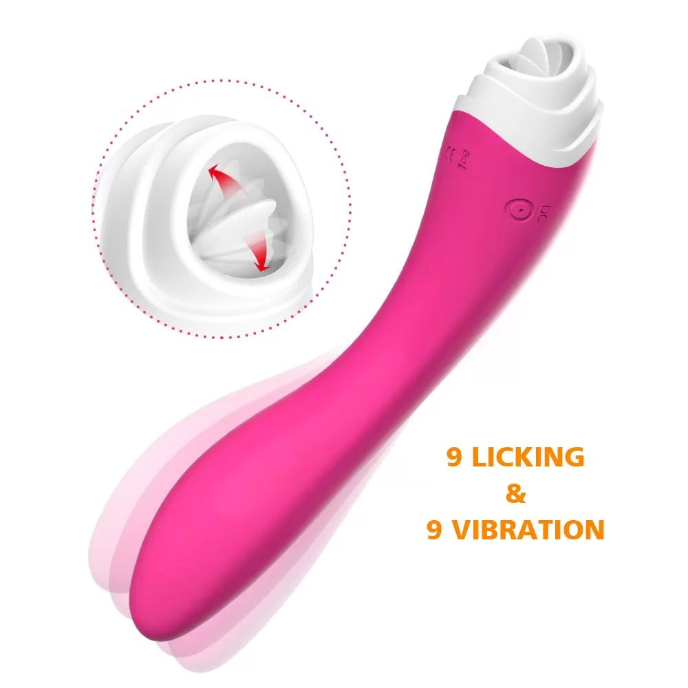 FAIRYLAND 9+9 Modlu Klitoris ve G-Spot Uyarıcı 2 in 1 Dil Vibratör - Pembe
