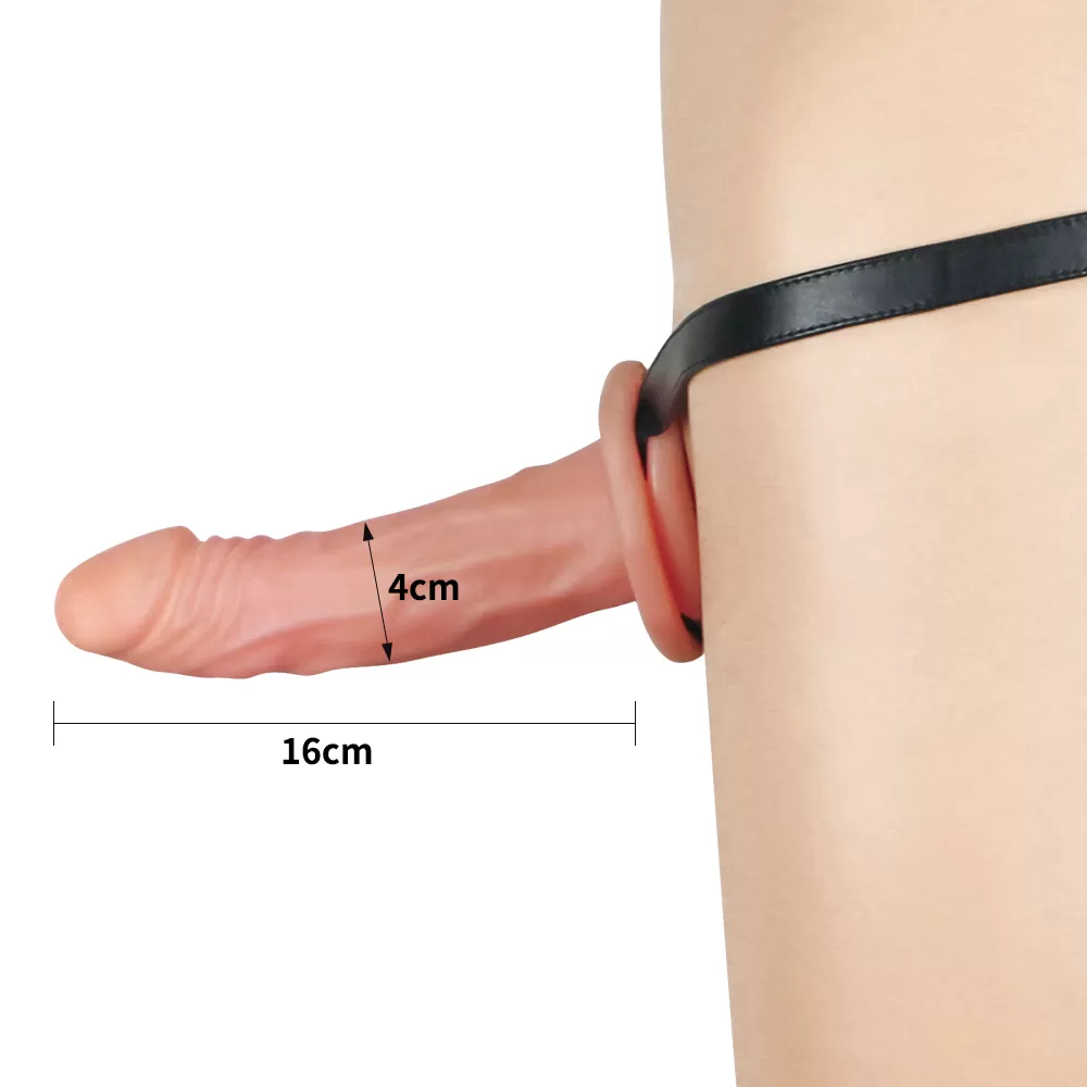 İçi Boş Belden Bağlamalı Realistik Penis - Unisex Hollow Strap On