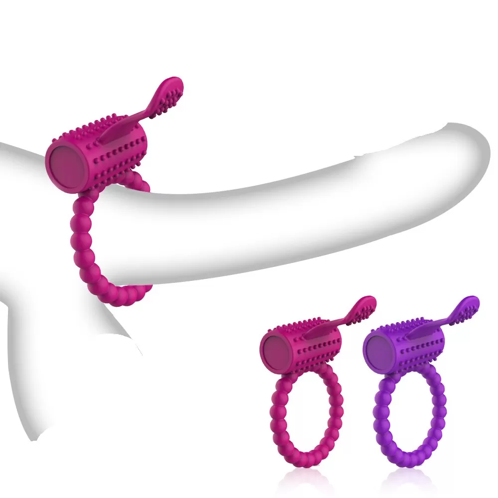 Klitoris Uyarıcılı Titreşimli Penis Halkası