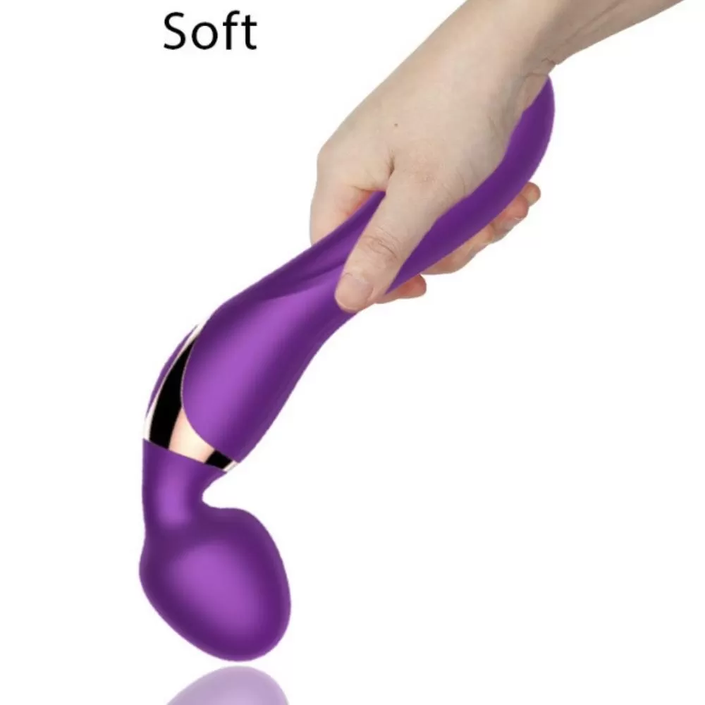 LOVE Çift Taraflı Ultra Yumuşak ve Güçlü Titreşimli Masaj Wand Dildo Vibratör