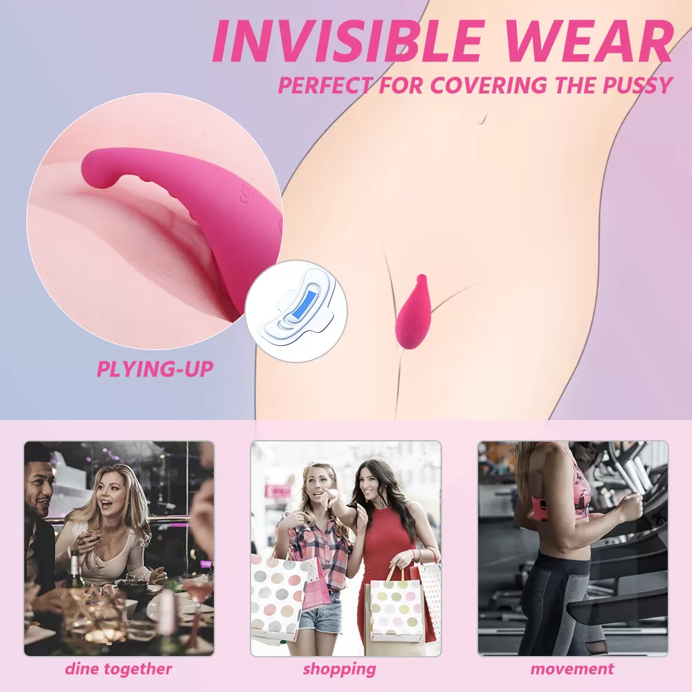 MYSTERY Kablosuz Kumandalı Gizlice Giyilebilir Vajina ve Klitoris Uyarıcı Panty Vibratör