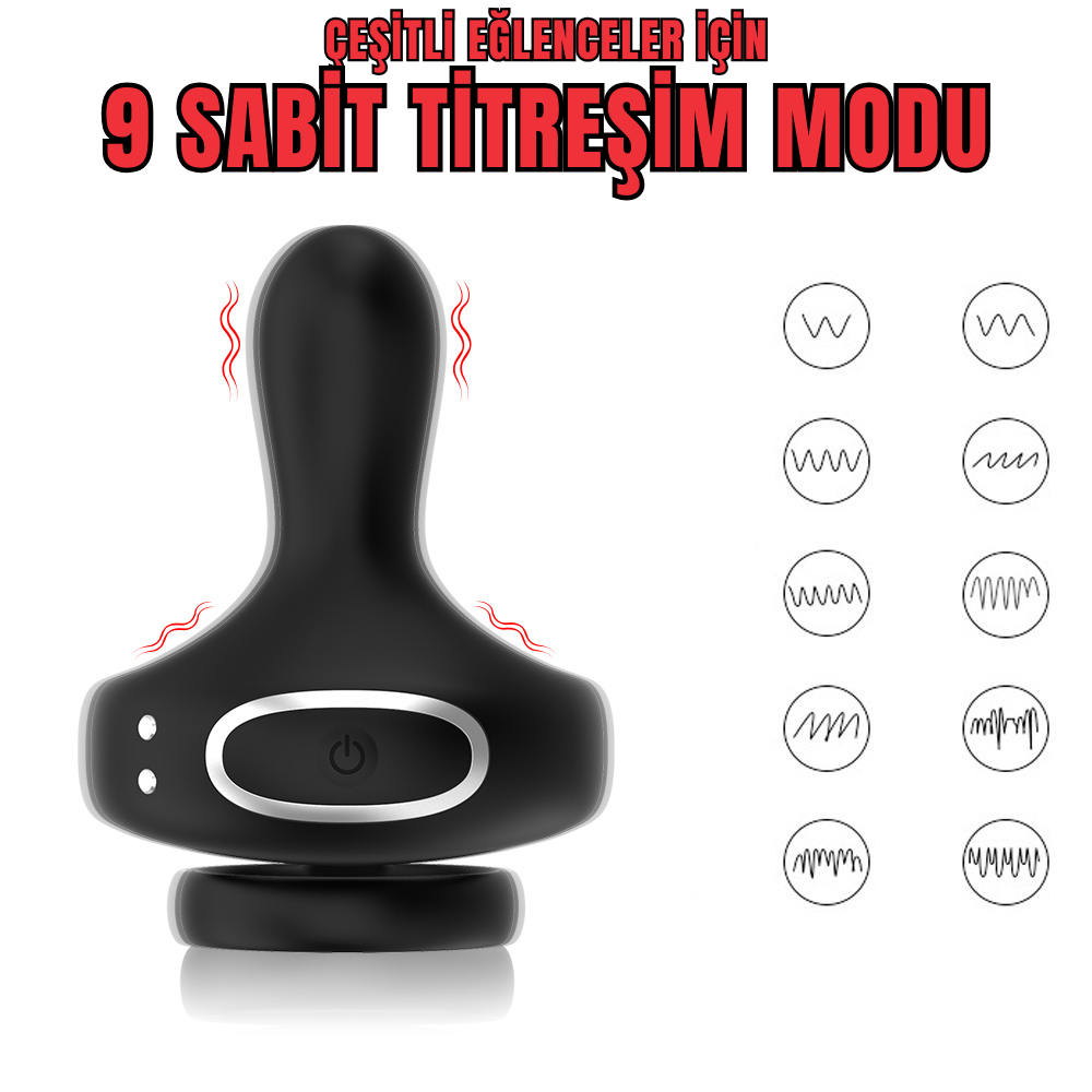 PRIME TOYS Aurora Telefon Bluetooth Kontrollü Klitoris Uyarıcı Vibratör Titreşimli Testis ve Penis Yüzüğü