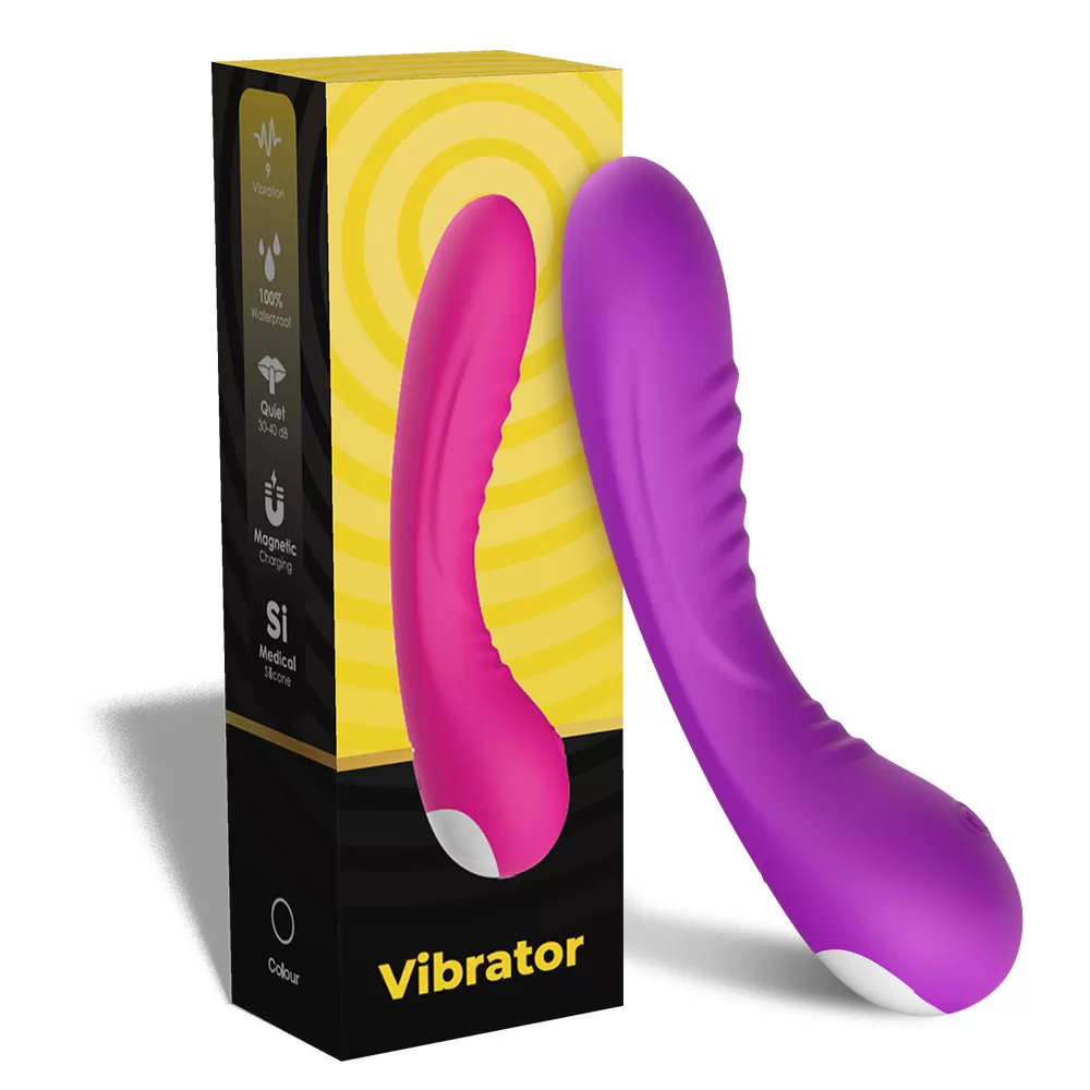 PRIME TOYS Brutal Manyetik Şarjlı G Nokta Uyarıcı Su Geçirmez Vibratör - Mor