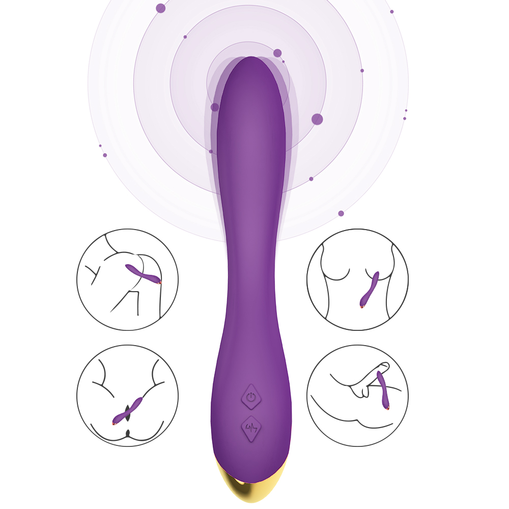 PRIME TOYS Flamingo Şarjlı Esnek G Spot Uyarıcı Çok Açılı Vibratör - Mor