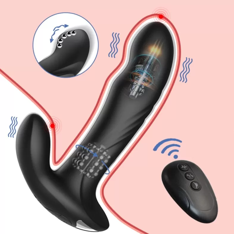 PROSTATE MASSAGER Kablosuz Kumandalı Şarjlı Hareketli Perine ve Prostat Masaj Vibratör