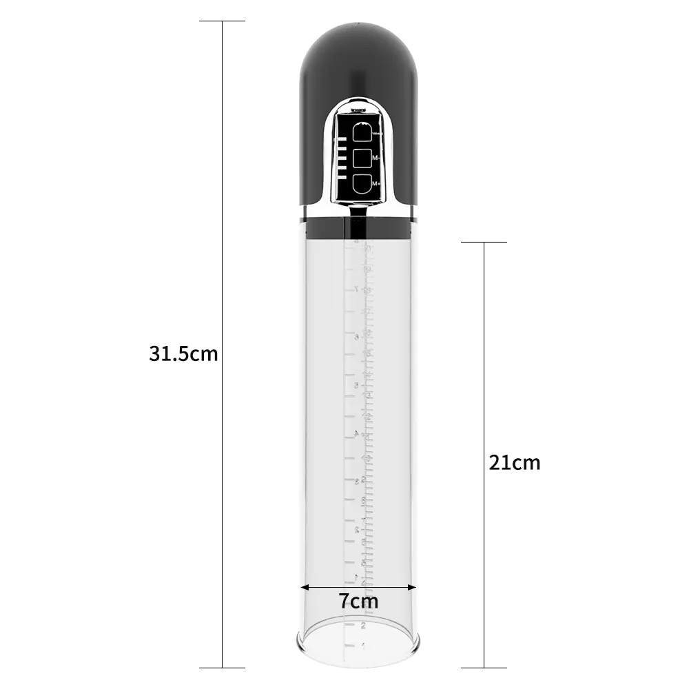 Şarjlı Otomatik Pro Penis Pompası Vajina Başlıklı Siyah - Maximizer Worx VX5