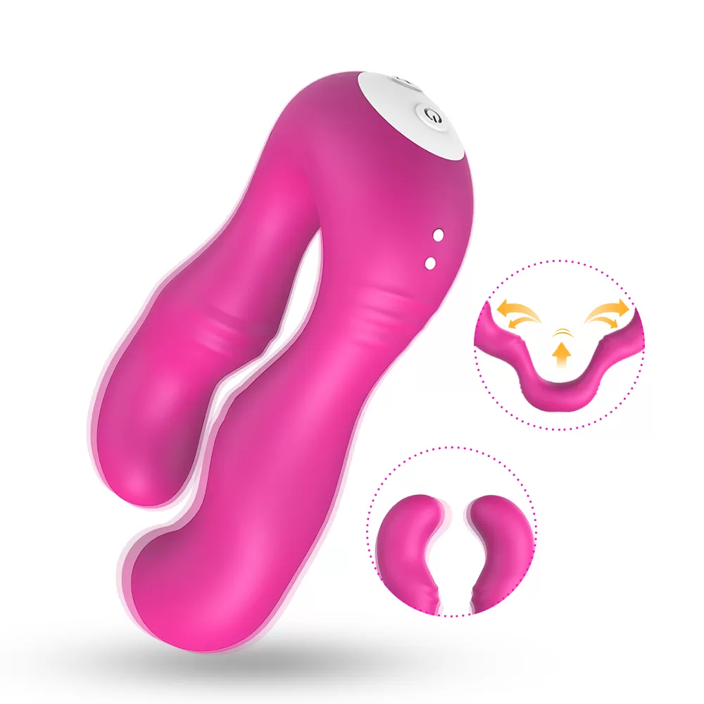 SERAPH Strapless Çift Taraflı G Spot Çatal Vibratör - Pembe