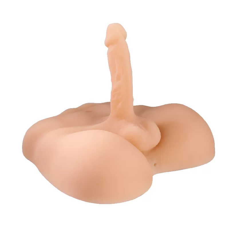 TORSO Barry Büyük Boy 17 CM Ultra Realistik Penisli Anal Girişli Yarım Vücut Erkek Mastürbatör