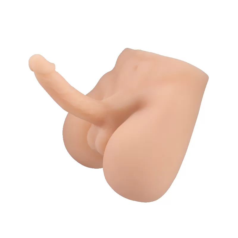 TORSO Barry Büyük Boy 17 CM Ultra Realistik Penisli Anal Girişli Yarım Vücut Erkek Mastürbatör