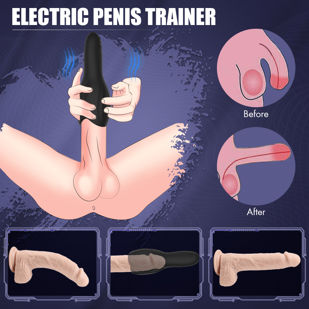 Woodblock Şarjlı Ereksiyon Eğitim Vibratörü Güçlü Titreşimli Penis Başı Masaj Aleti