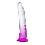 MYST COLOR Dildo Realistik Jel Dokuda Testissiz Ultra Yumuşak Şeffaf Mor Yapay Penis