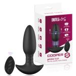 PRIME TOYS Cooper Şarjlı Uzaktan Kumandalı Dönme Hareketli Prostat Masaj Anal Uyarıcı Vibratör