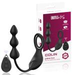 PRIME TOYS Colin Şarjlı Uzaktan Kontrol Testis ve Penis Halkalı Boncuk Prostat Uyarıcı Anal Vibratör